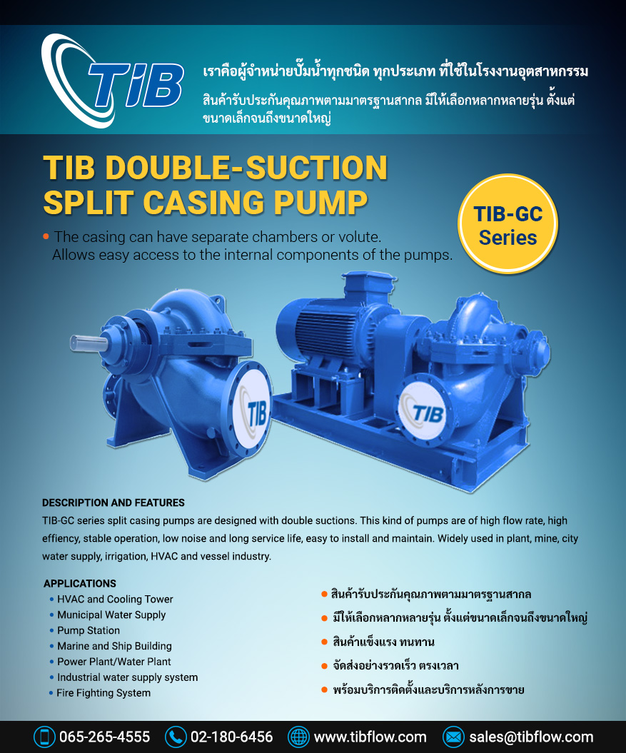 TIB Double-Suction Split Casing Pump
