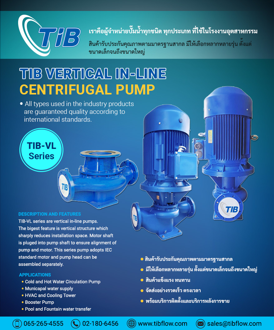 TIB Vertical In-Line Centrifugal Pump